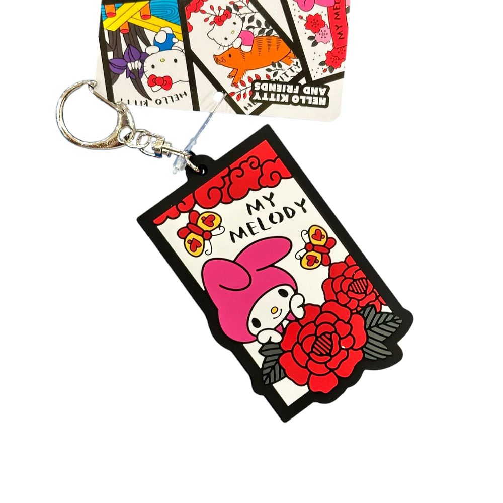 My Melody "Hanafuda" Key Ring (Butterflies)