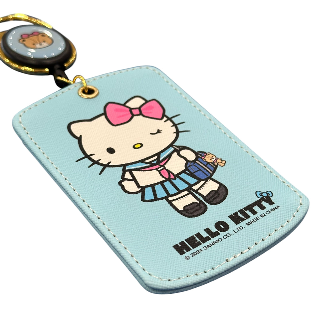 Hello Kitty "Sailor Uniform" Japan Girl Card Case w/ Key Reel