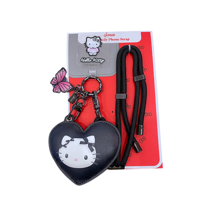 Hello Kitty "Butterfly Ribbon" Crossbody Phone Strap with Charms