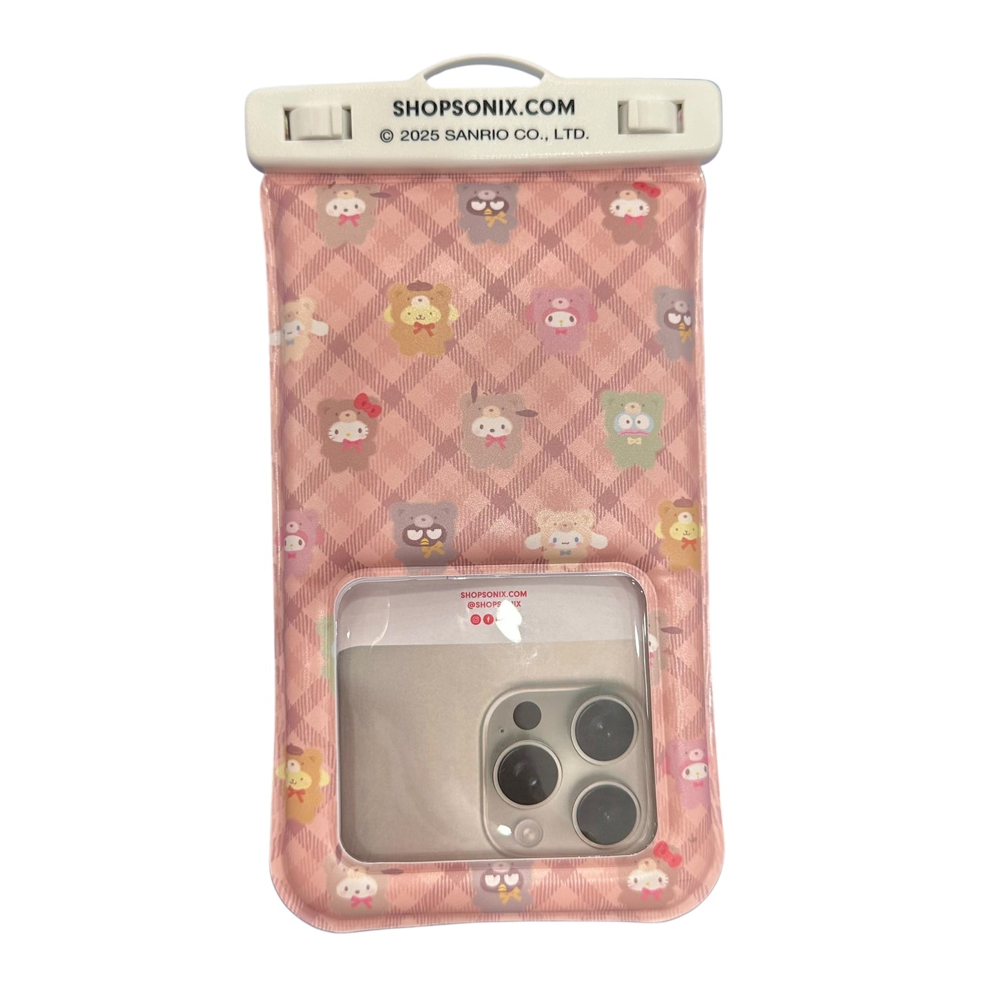 Sonix x Hello Kitty & Friends "Latte Bears" Waterproof Phone Pouch