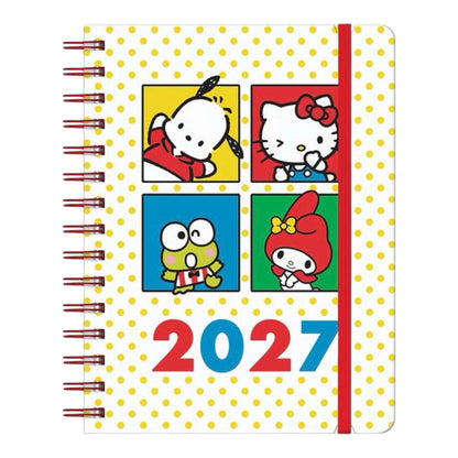 Hello Kitty & Friends 2027 Retro Deluxe Compact Flexi Planner