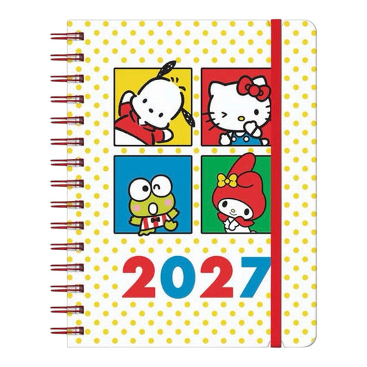 Hello Kitty & Friends 2027 Retro Deluxe Compact Flexi Planner