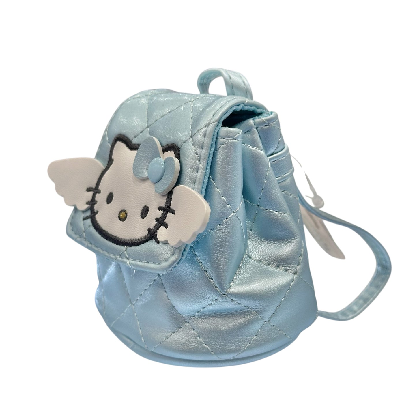 Hello Kitty "Blue Quilt" Mini Backpack Pouch