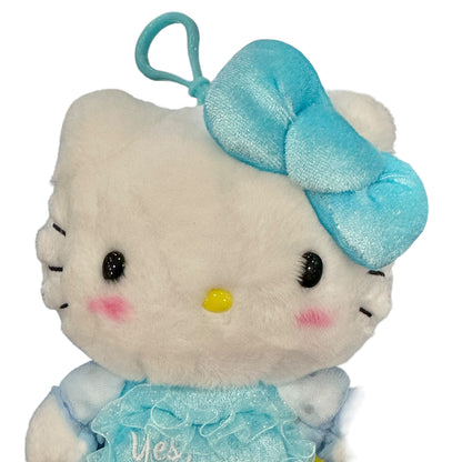 Hello Kitty "Yes, Me Too" Message Mascot Clip On Plush