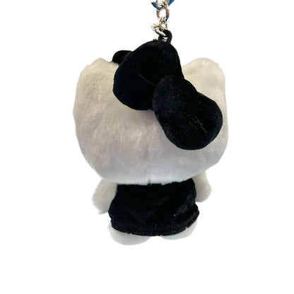 Hello Kitty "Black Quilt" Keychain w/ Mascot