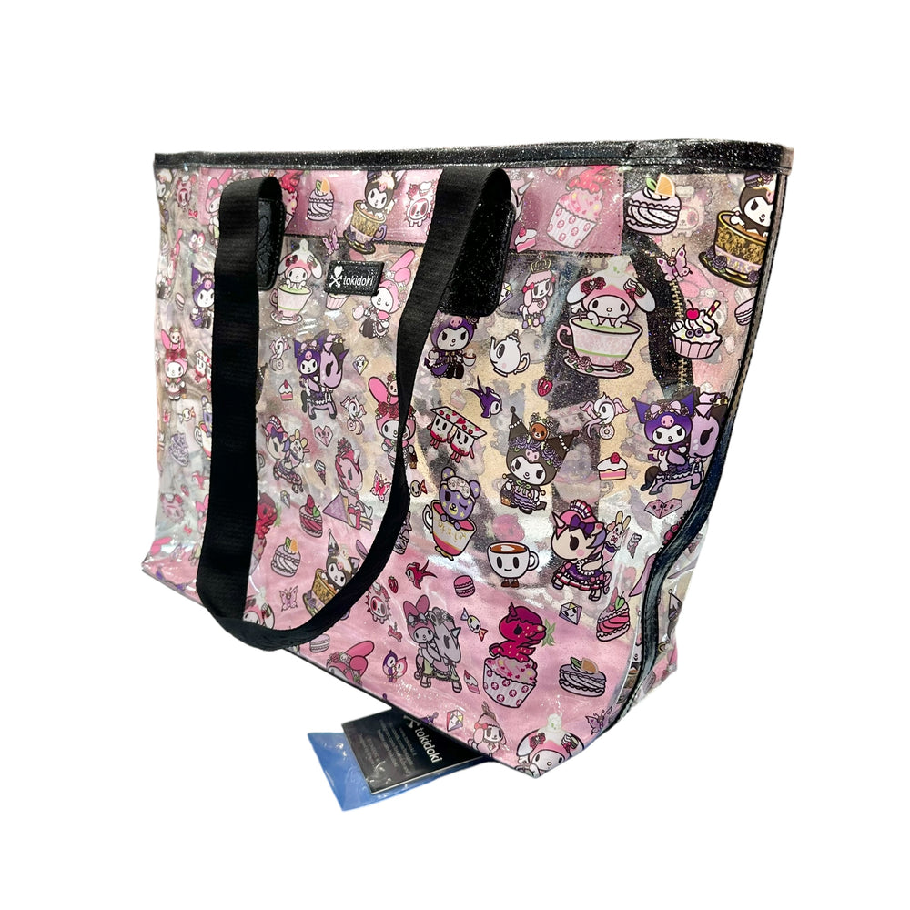 tokidoki x Kuromi & My Melody "Garden Party" Clear Zip Tote