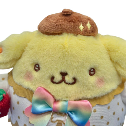 Pompompurin "Strawberry Rainbow" Mascot Clip On
