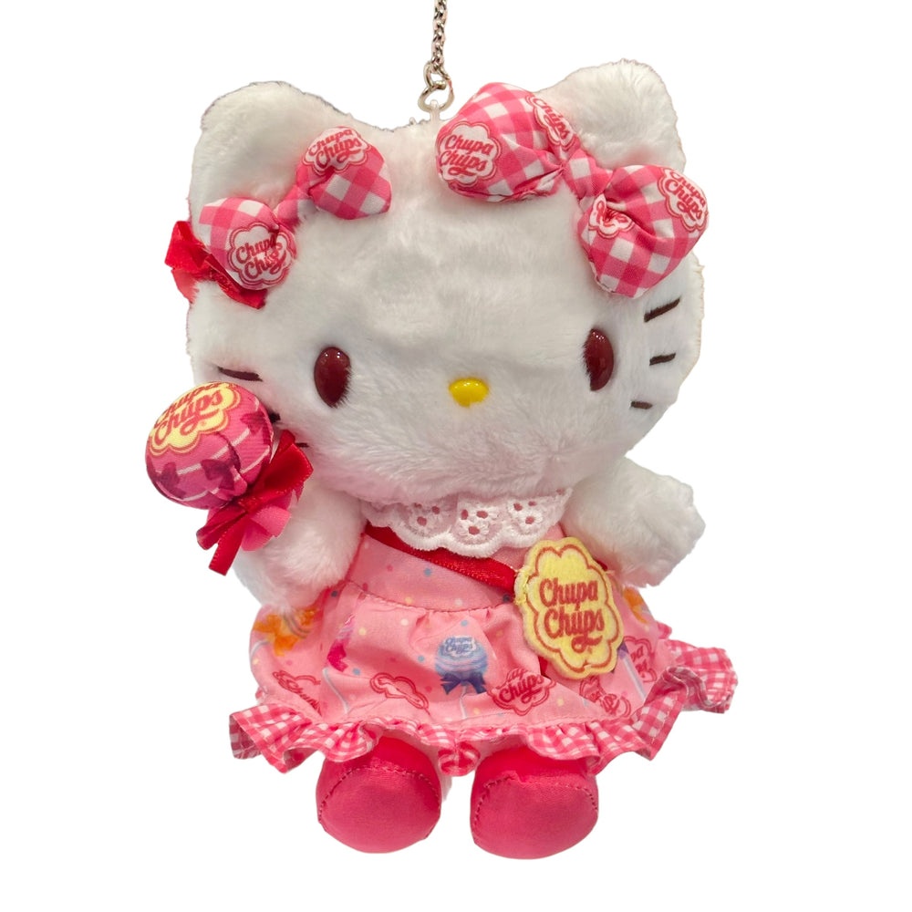 Hello Kitty "Chupa Chups" Mascot Plush Keychain