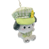 Pochacco "Gingham Casquette" Mascot Clip On Plush