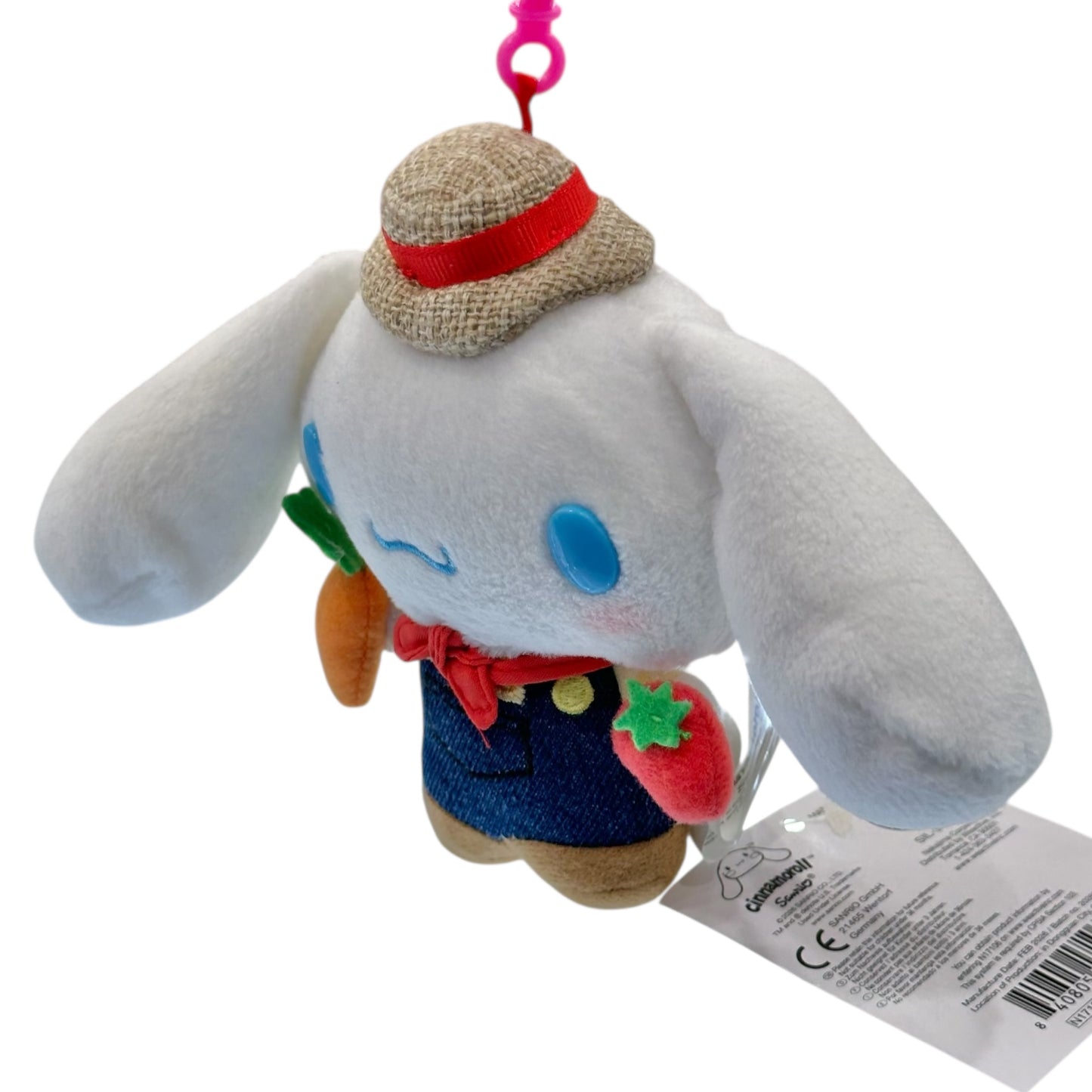 Cinnamoroll "Farmer" Collectible Mascot Clip On