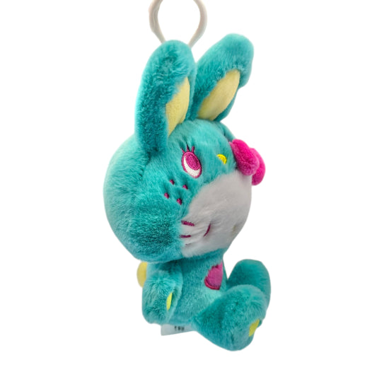 Hello Kitty "Green Colorful Bunny" Mascot Key Clip