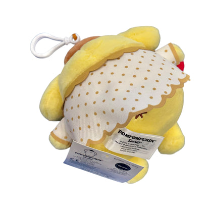 Pompompurin "Strawberry Rainbow" Mascot Clip On