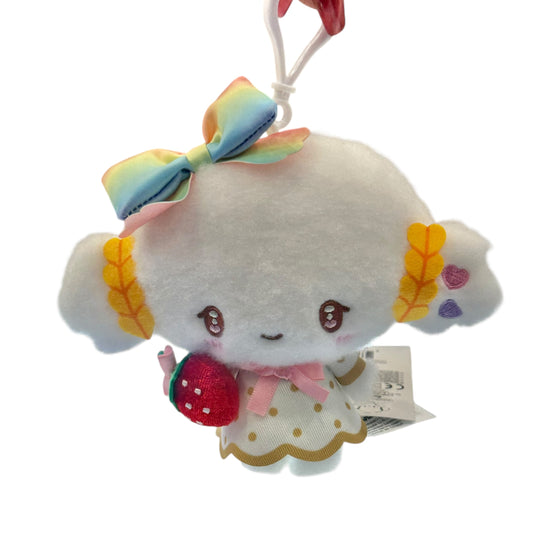 Cogimyun "Strawberry Rainbow" Mascot Clip On