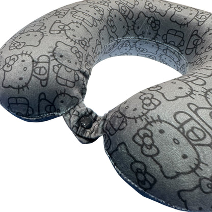 Hello Kitty "Airplane" AOP Neck Pillow (Black)