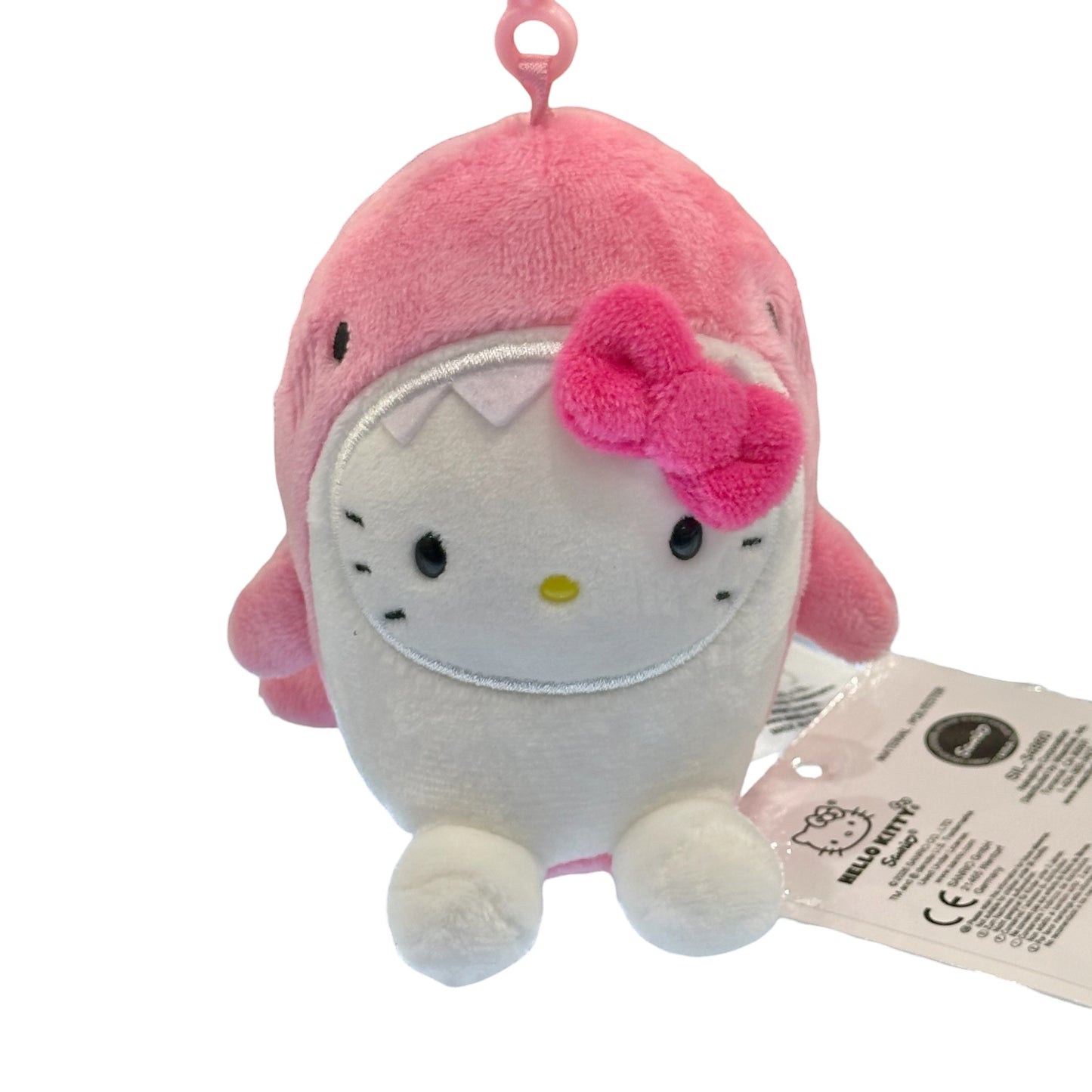 Hello Kitty "Pink Shark" Mascot Clip On