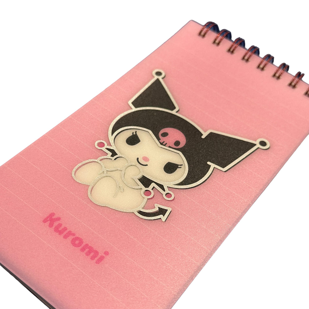 Kuromi Top Bounded Notebook (Pink)