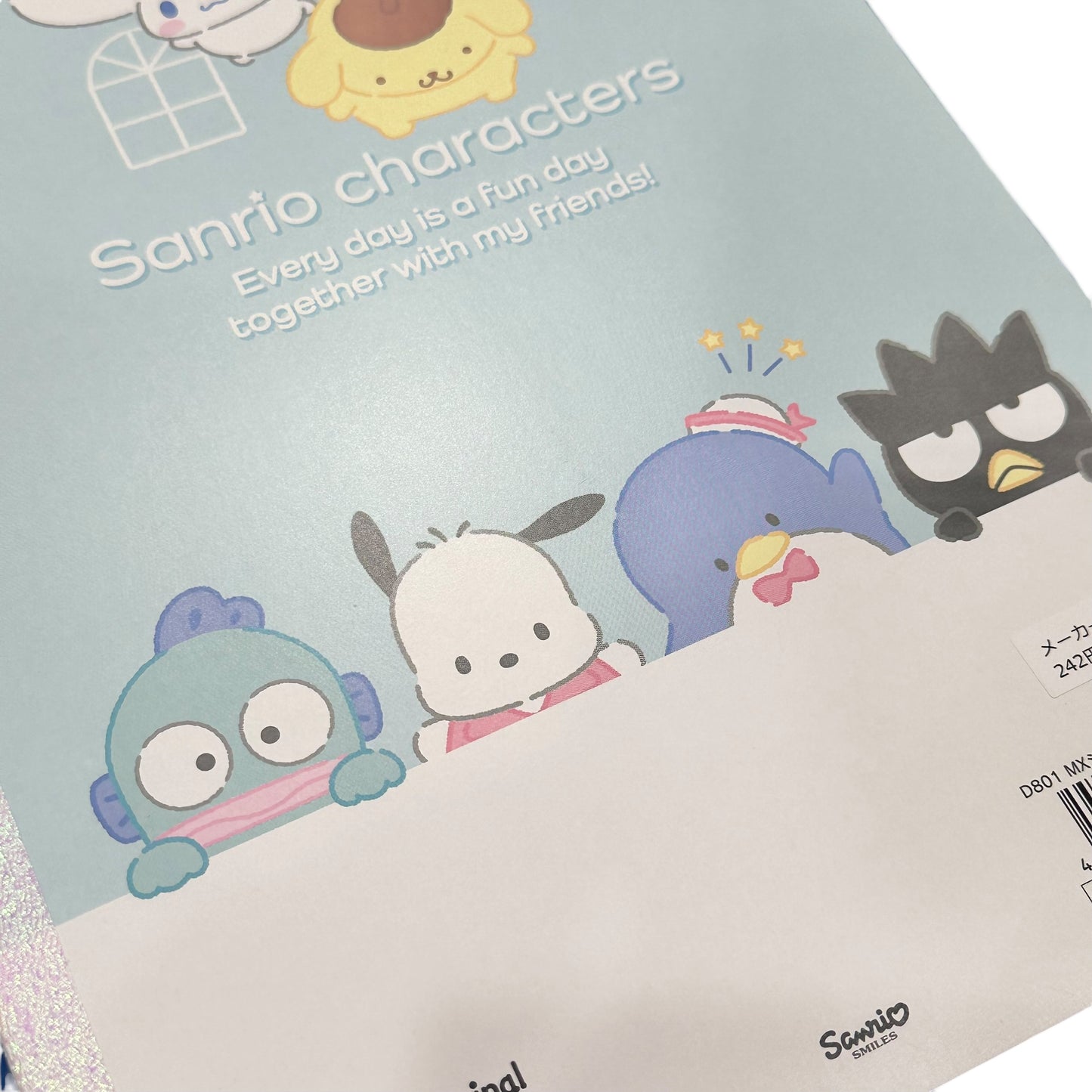 Sanrio Characters Blank Notebook (Blue)