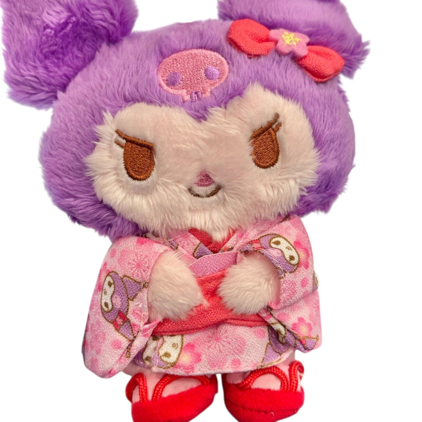 Kuromi "Sakura Kimono" Mascot Clip On