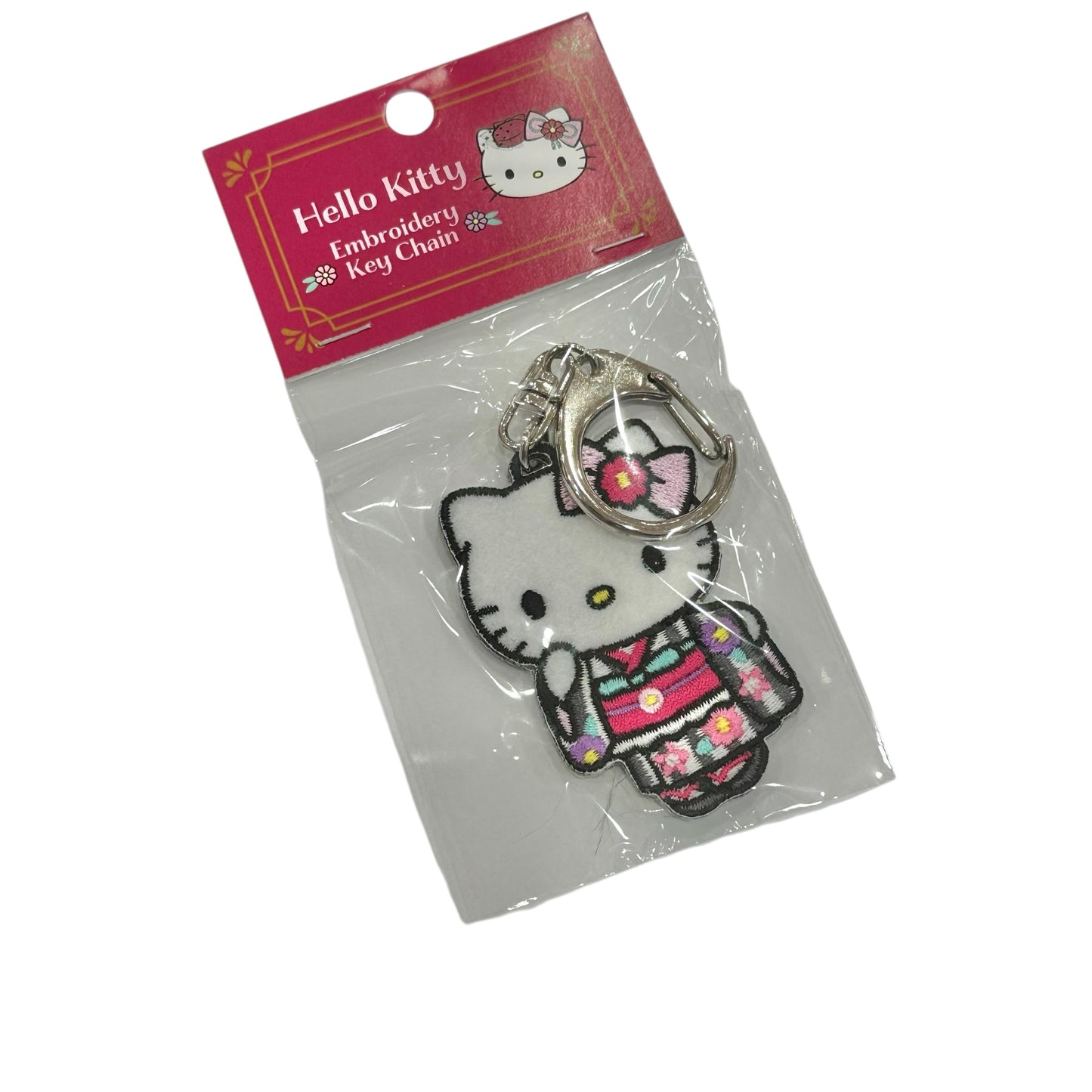 Hello Kitty "Retro Modern Kimono" Embroidery Keychain