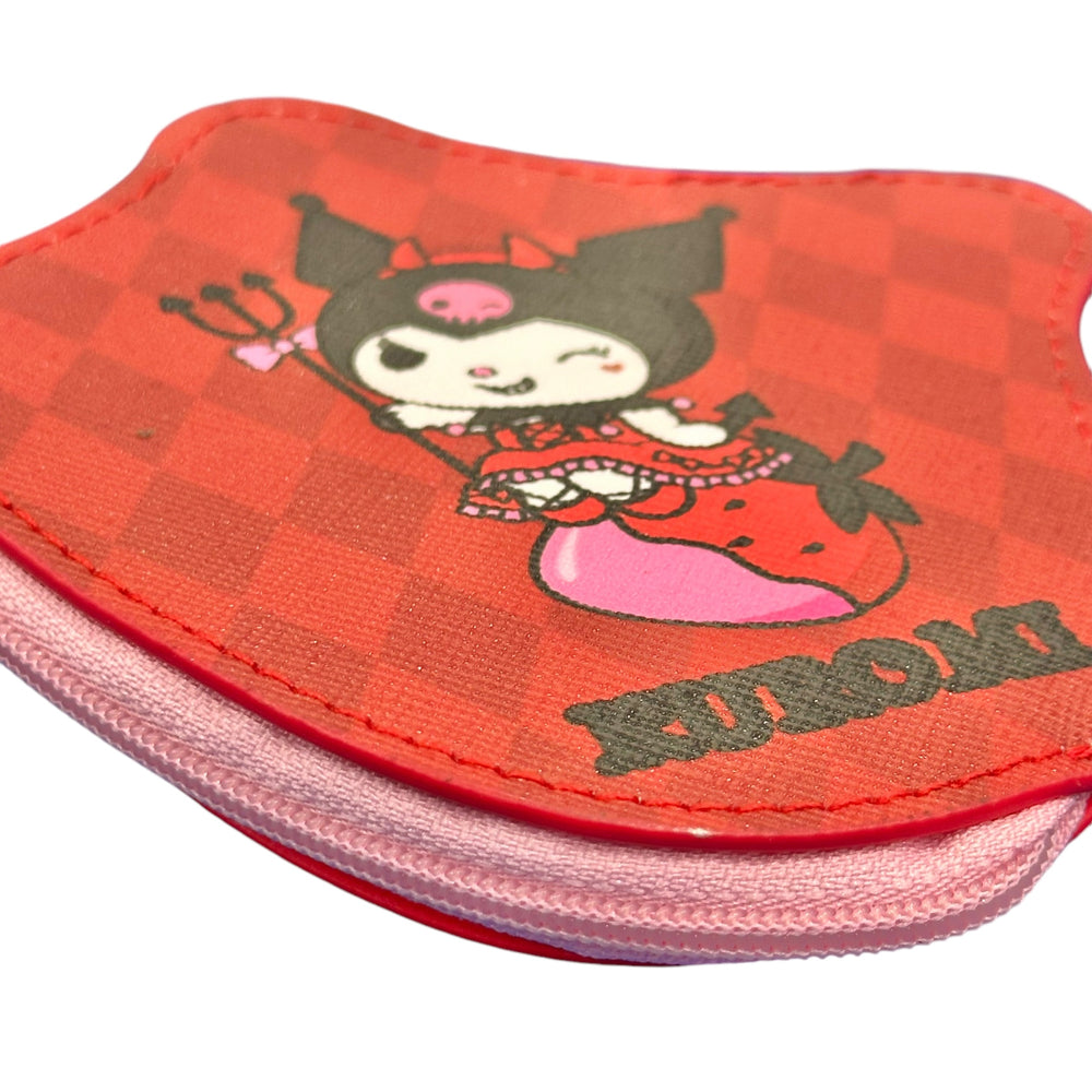 Kuromi "Strawberry" Die-Cut Coin Purse