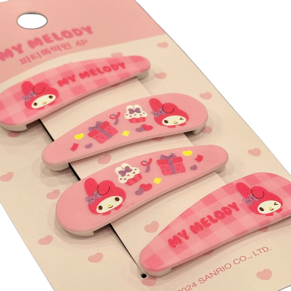 My Melody Hair Snap Clips 4pc Set