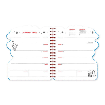 Hello Kitty & Friends 2027 Retro Die-Cut Weekly Planner