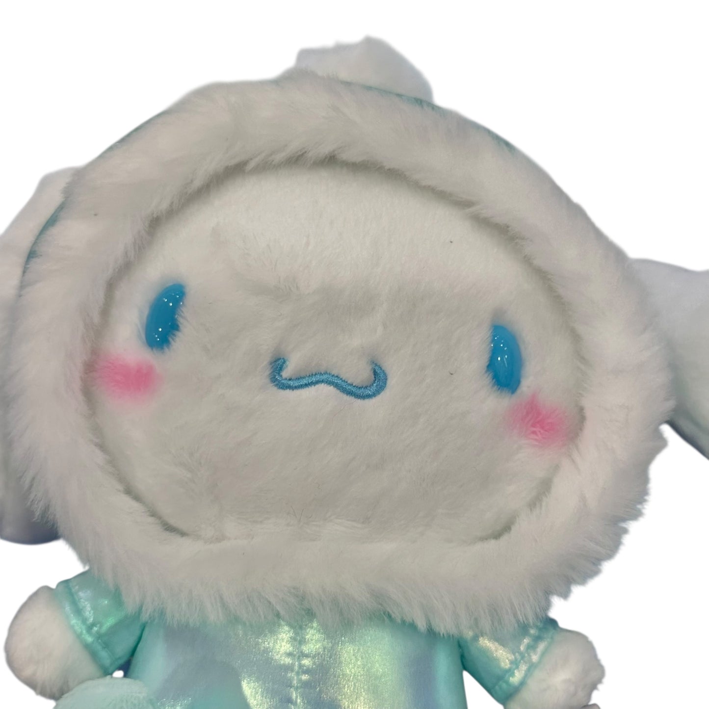 Cinnamoroll "Shiny Hooded Puffer Jacket" 8in Plush