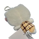 Hello Kitty "Mocha Check" Mascot Clip On Plush