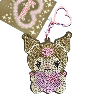 Kuromi Rhinestone Keychain