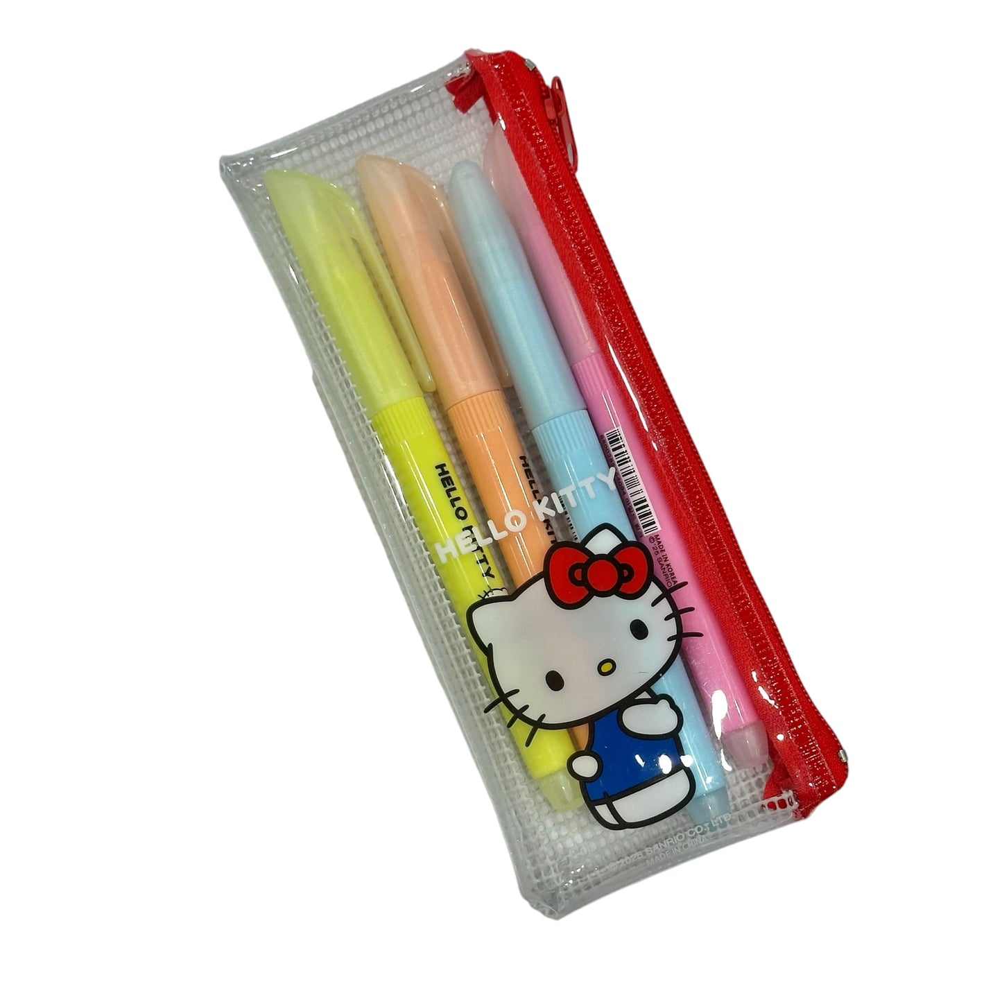 Hello Kitty 4pc Highlighter & Pouch