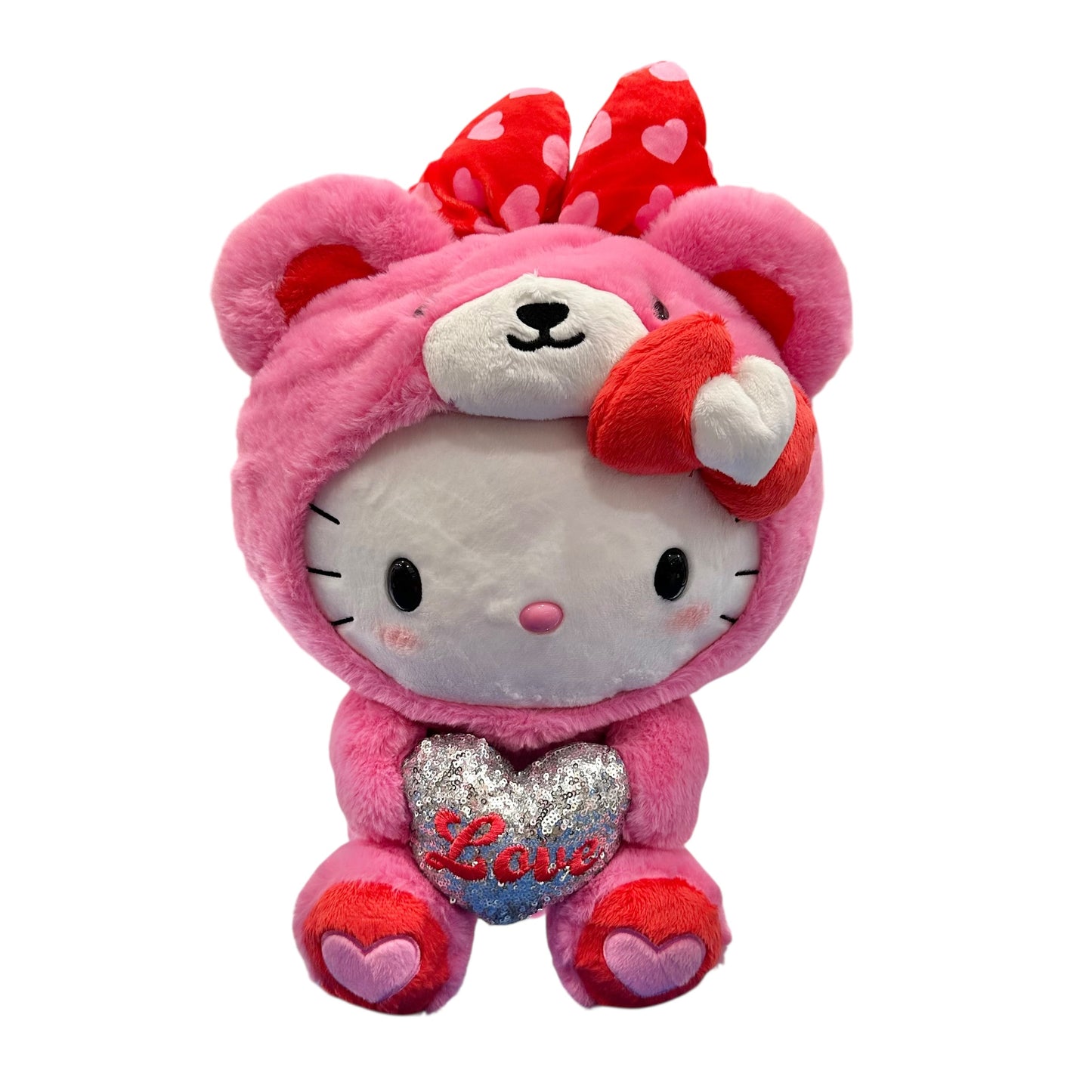 Hello Kitty "Heart Bear Pink" 15in Plush