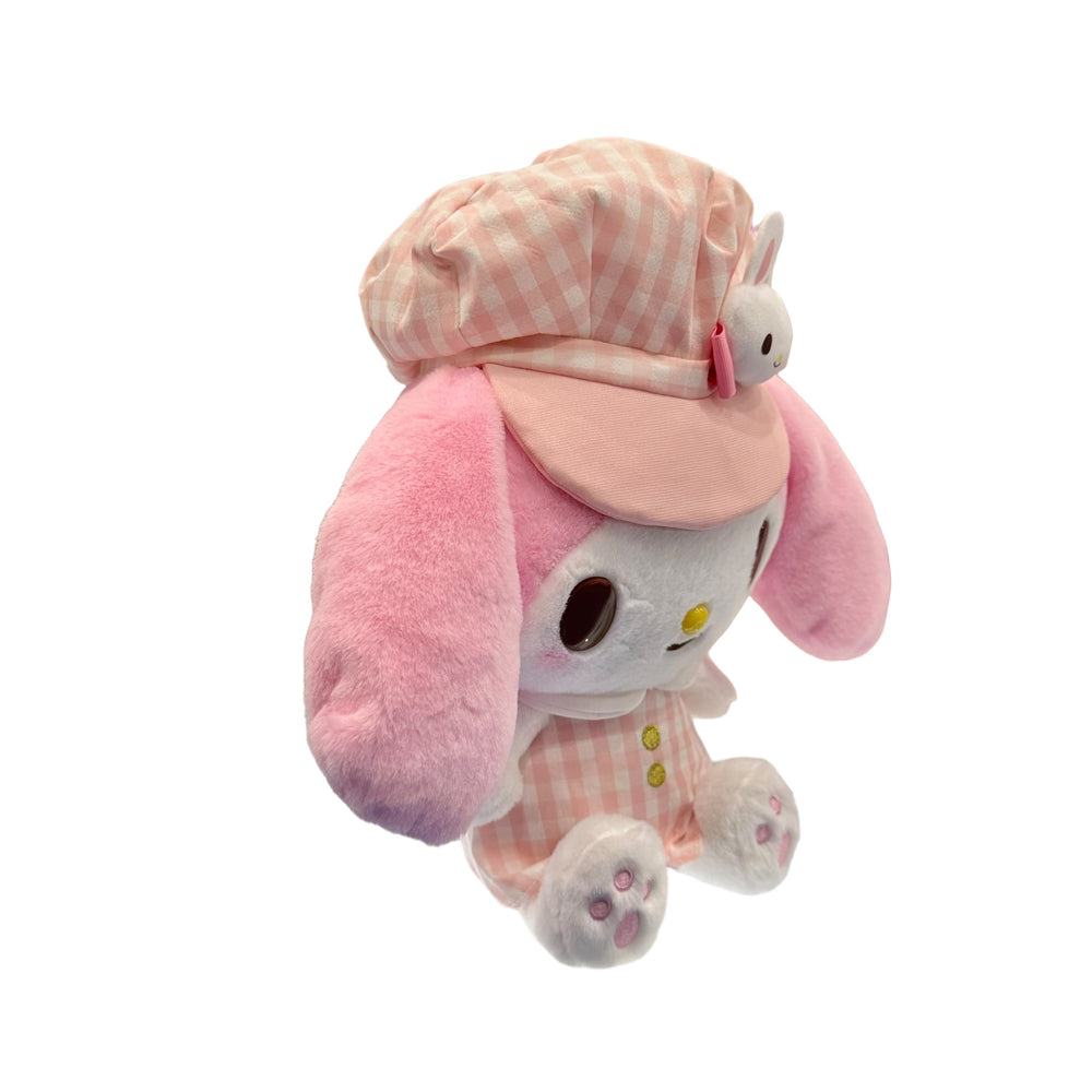 My Melody "Gingham Casquette" 11in Plush