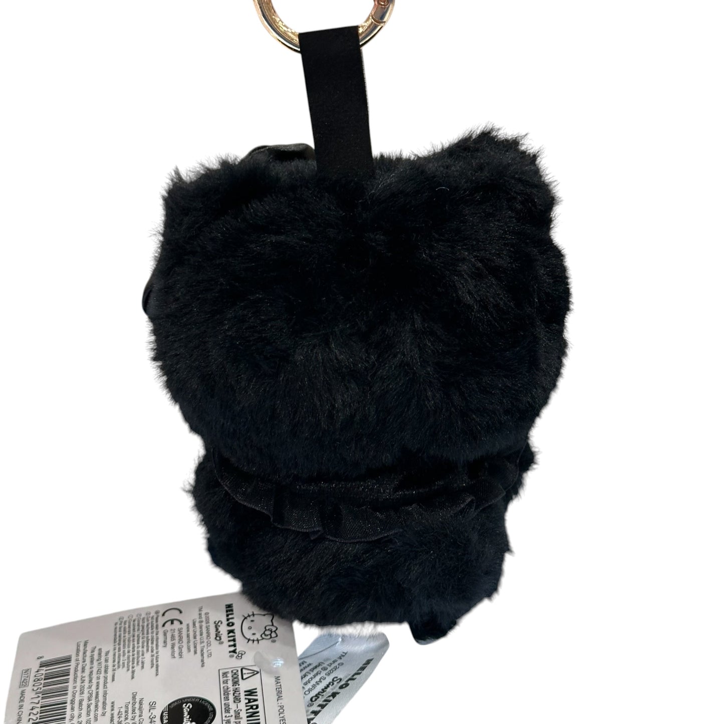 Hello Kitty "Noir" Plushie Pops Mascot w/ Carabiner