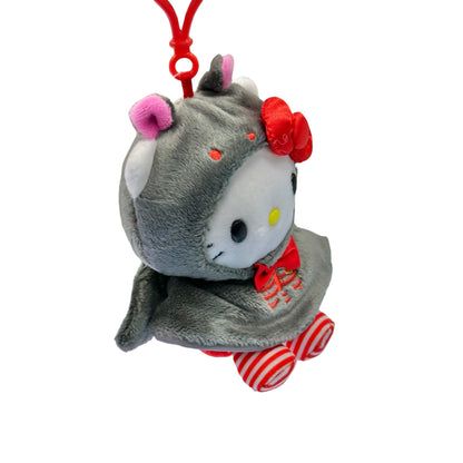 Hello Kitty "Bat" Halloween Mascot Clip On Plush