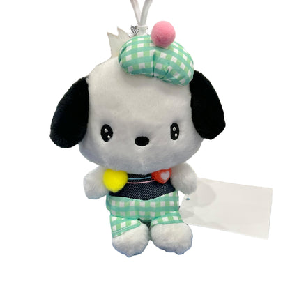 Pochacco "Gingham Denim" Mascot Clip On