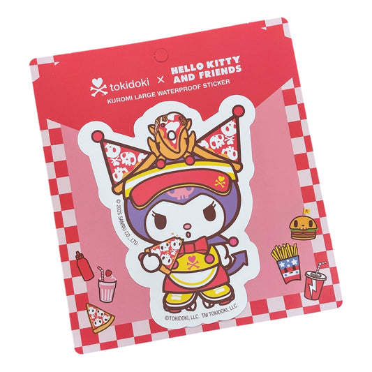 tokidoki x Hello Kitty & Friends "Fast Food Kuromi" Large Stickers