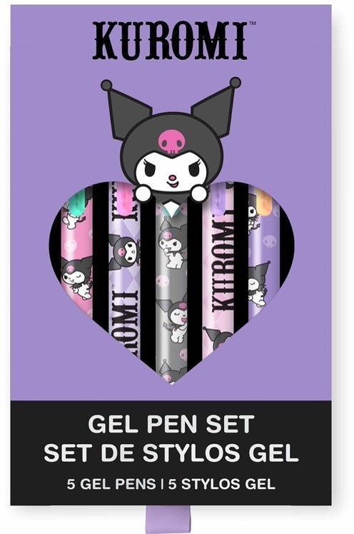 Kuromi Soft-Touch Gel Pen Set