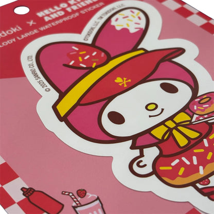 tokidoki x Hello Kitty & Friends "Fast Food My Melody" Large Stickers