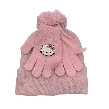 Hello Kitty & Friends "All Over Metallic" Beanie & Gloves Set