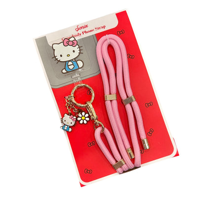 Hello Kitty "Pink Bows" Crossbody Phone Strap with Charms