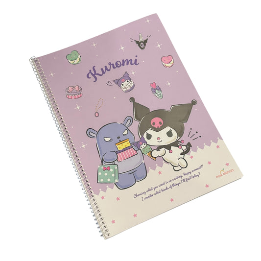 Kuromi Lined Spring Notebook