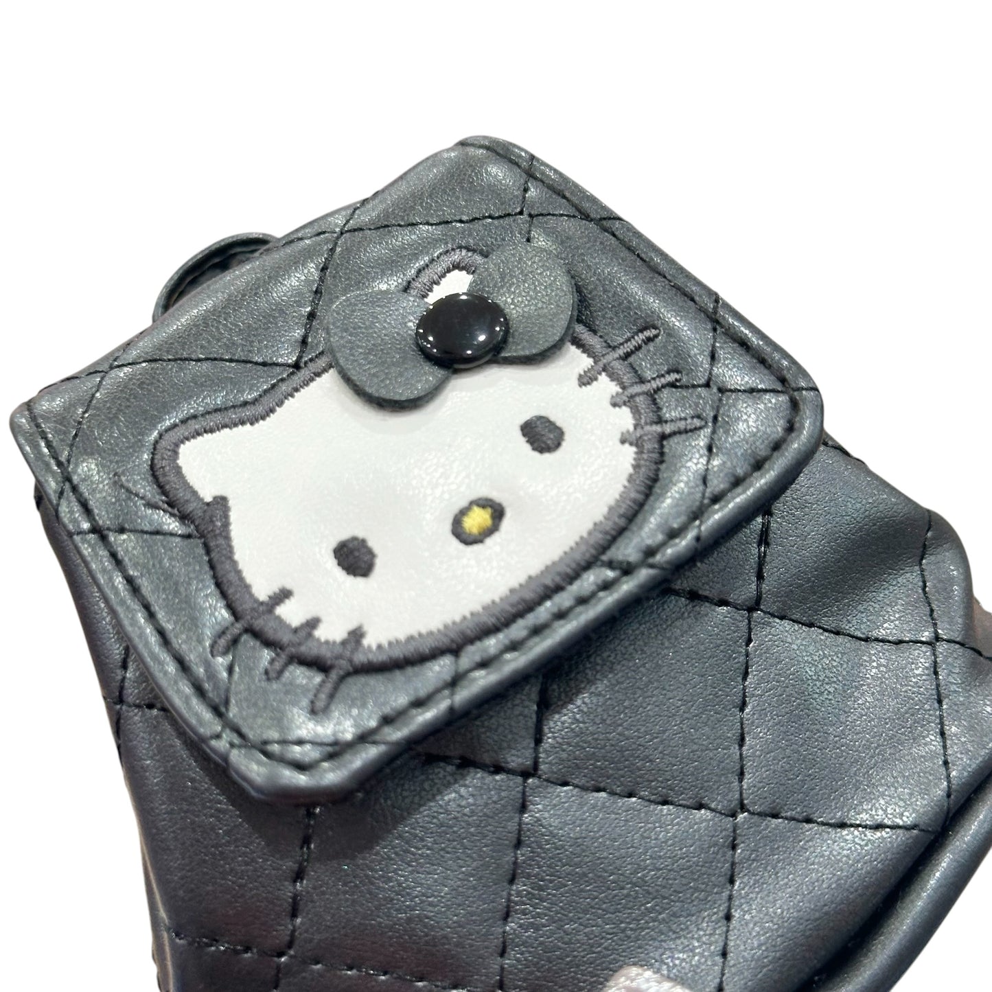 Hello Kitty "Black Quilt" Mini Backpack Pouch