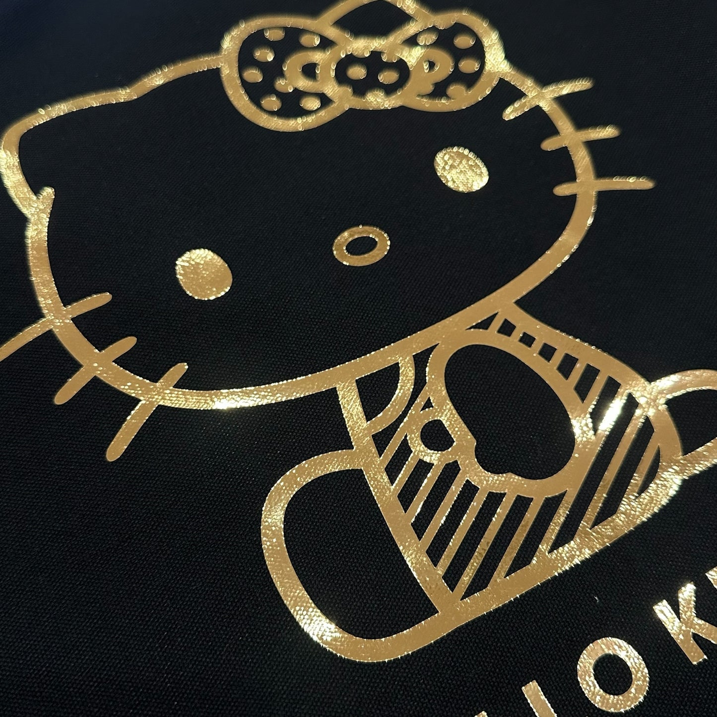 Hello Kitty "Black Cotton" Big Tote Bag