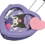 Kuromi "Heart" Mini Pouch w/ Badge