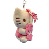 Hello Kitty "Pink Bear" Mascot Key Clip