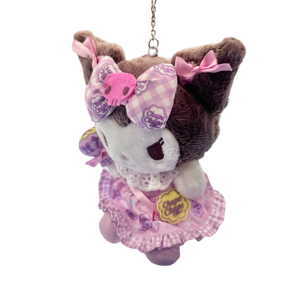 Kuromi "Chupa Chups" Mascot Plush Keychain