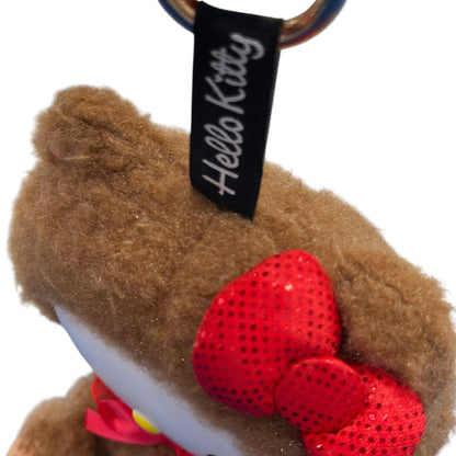 Hello Kitty "Brown Bear" Plushie Pops Mascot w/ Carabiner