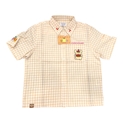 JapanLA x Pompompurin Cherries Gingham Shirt