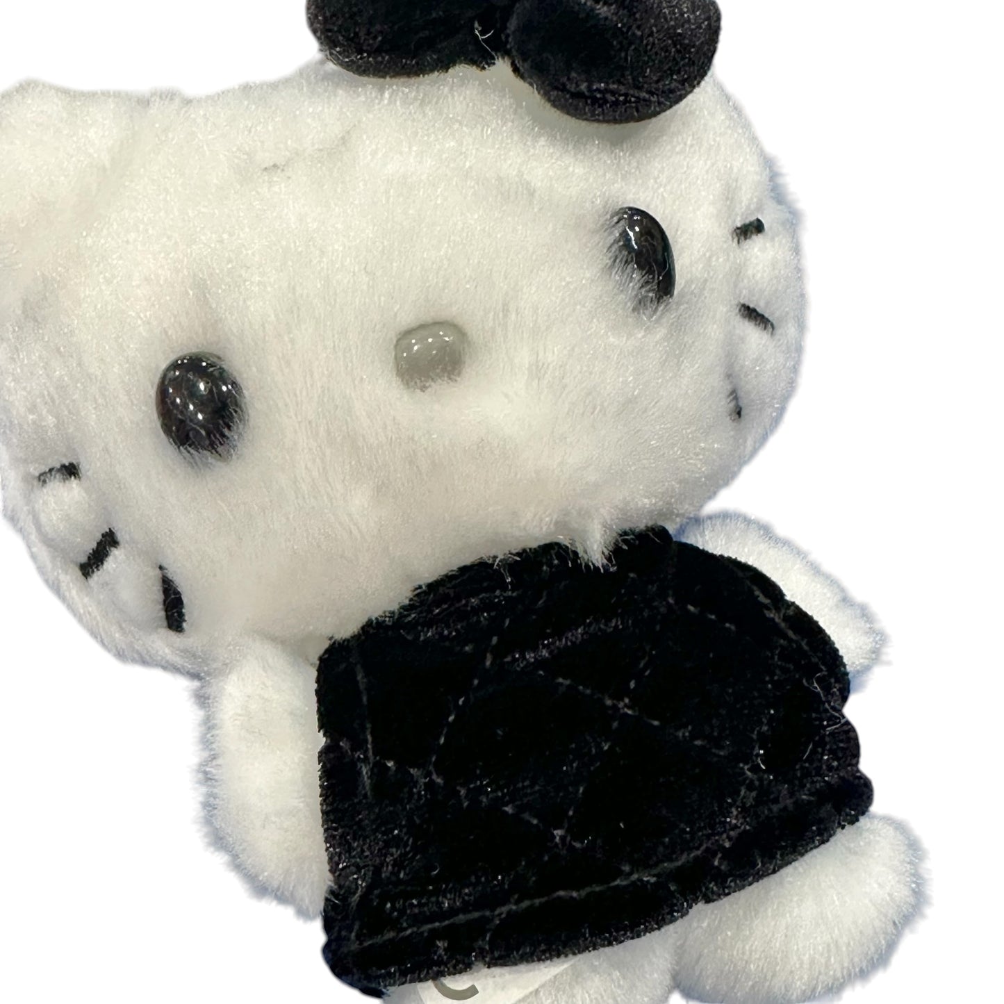 Hello Kitty "Black Quilt" Keychain w/ Mascot
