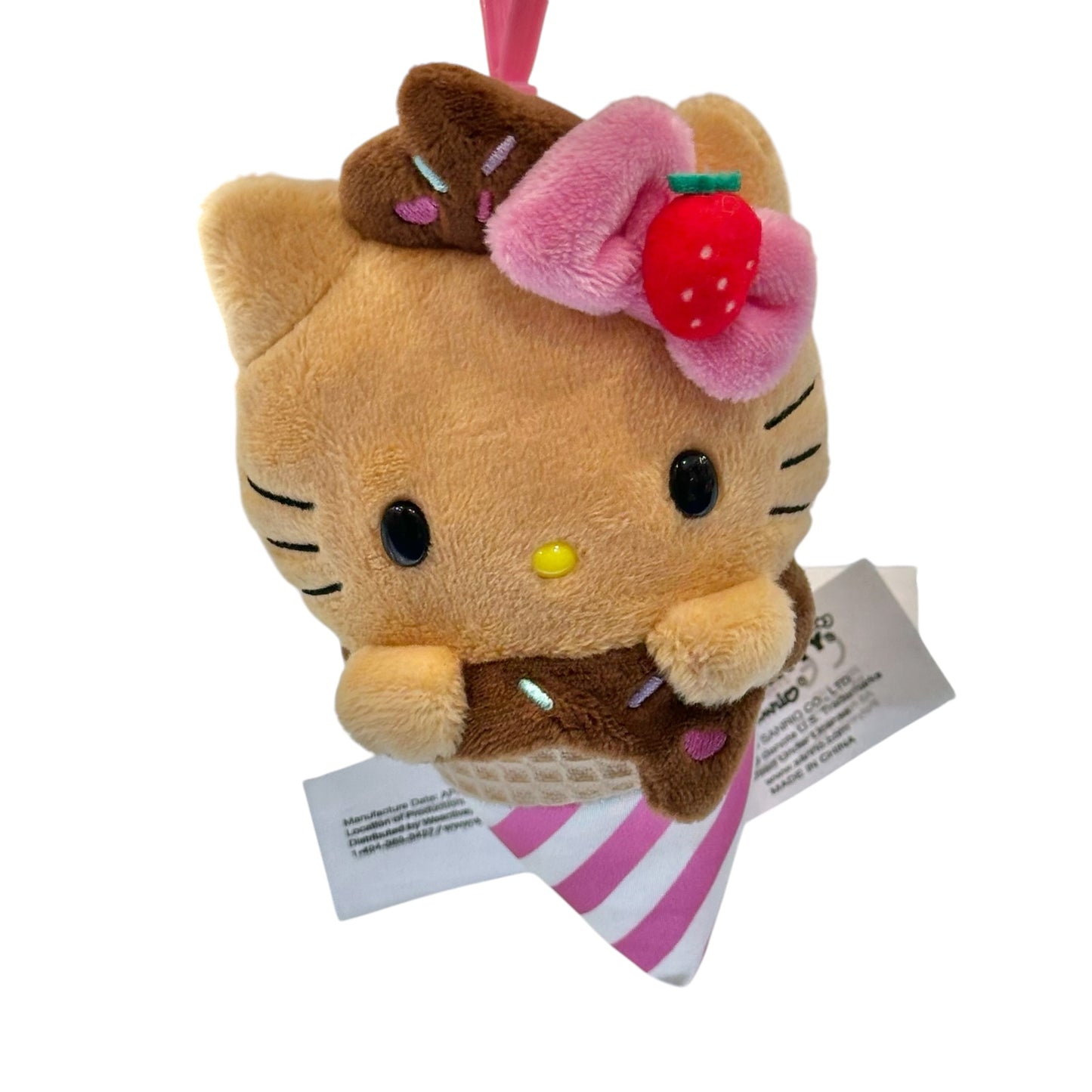 Hello Kitty Mocha "Ice Cream" Mascot Clip On